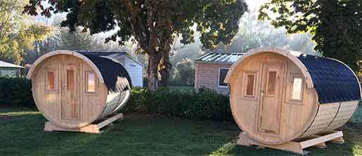 Tonneaux : hébergement insolite, en location au camping le Lac des Varennes dans la Sarthe